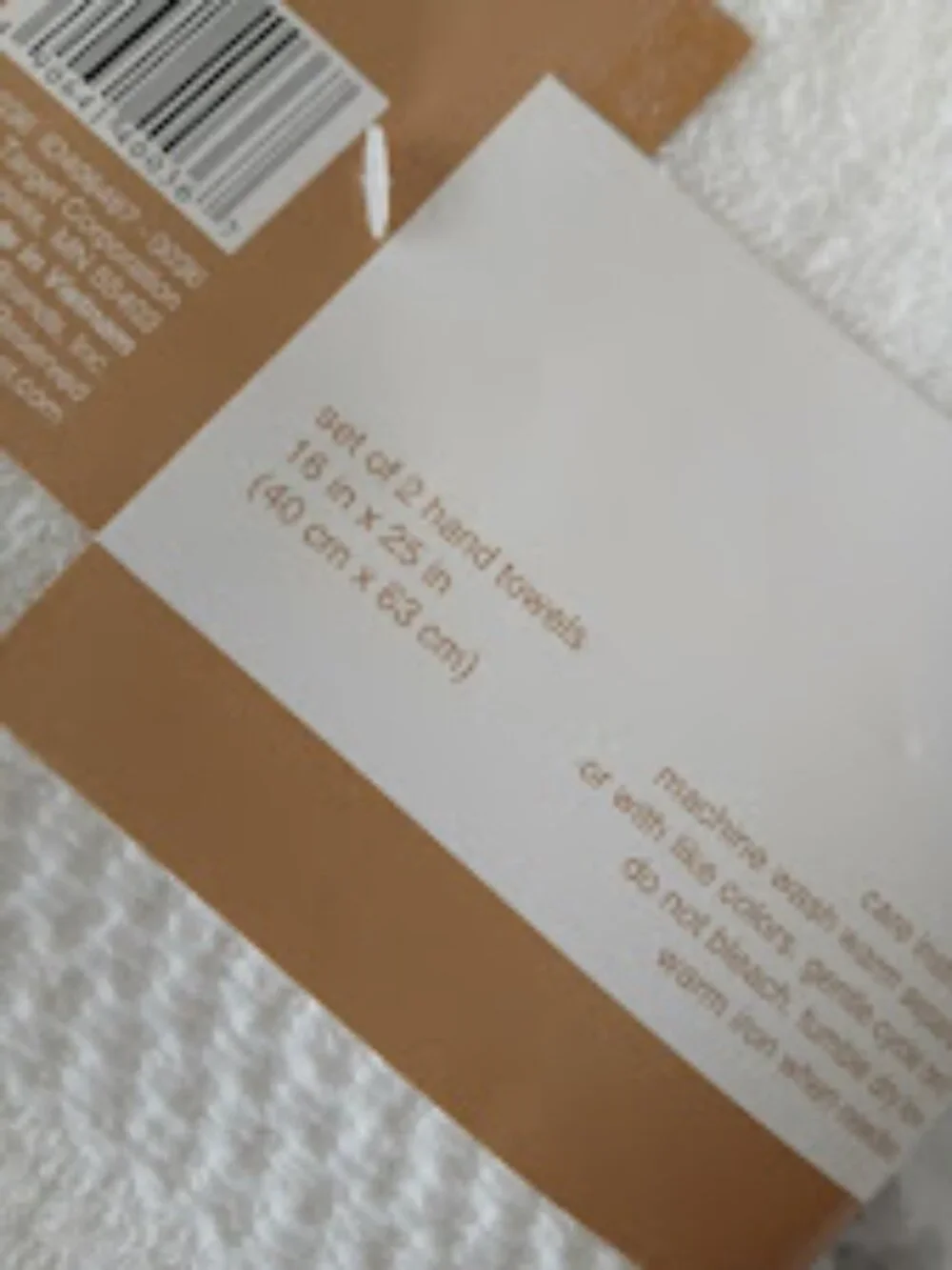 Room Essentials Hand Towels - White 2 sets of 2 (4) towels total - NEW